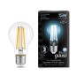 Лампа светодиодная филаментная Black Filament 15Вт A60 грушевидная 4100К нейтр. бел. E27 1450лм GAUSS 102902215 Лампа светодиодная филаментная Black Filament 15Вт A60 грушевидная 4100К нейтр. бел. E27 1450лм GAUSS 102902215
