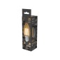 Лампа светодиодная филаментная Black Filament 7Вт свеча 2700К тепл. бел. E27 550лм GAUSS 103802107