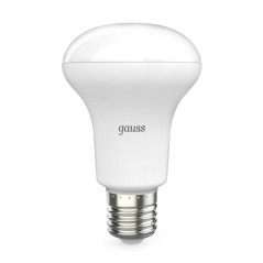 Лампа светодиодная Black 9Вт R63 рефлектор 3000К тепл. бел. E27 660лм GAUSS 106002109