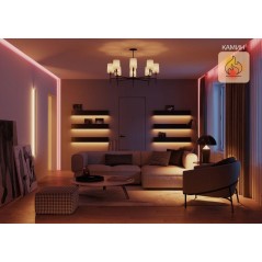 Лампа светодиодная умная Smart Home 5Вт свеча 2700-6500К E14 470лм RGBW + измен. цветов. темпер.+ диммир. управление по Wi-Fi GA