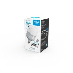 Лампа светодиодная Basic 90Вт T160 цилиндр 6500К холод. бел. E40 8600лм GAUSS 11734392