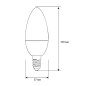 Лампа светодиодная LED5-C35/845/E14 5Вт свеча матовая 4500К бел. E14 415лм 170-265В Camelion 12032