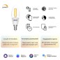 Лампа светодиодная умная Smart Home 4.5Вт свеча 2700К тепл. бел. E14 495лм диммир. управление по Wi-Fi GAUSS 1230112 Лампа светодиодная умная Smart Home 4.5Вт свеча 2700К тепл. бел. E14 495лм диммир. управление по Wi-Fi GAUSS 1230112