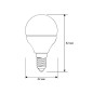 Лампа светодиодная LED-G45-11W-E14-6K Шар 11Вт E14 6500К 172-265В Ergolux 13629