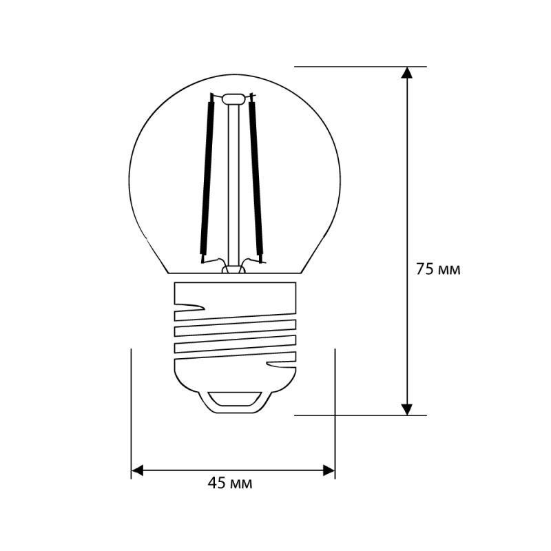 Лампа светодиодная филаментная LED12-G45-FL/830/E27 12Вт 220В Camelion 13714 Лампа светодиодная филаментная LED12-G45-FL/830/E27 12Вт 220В Camelion 13714