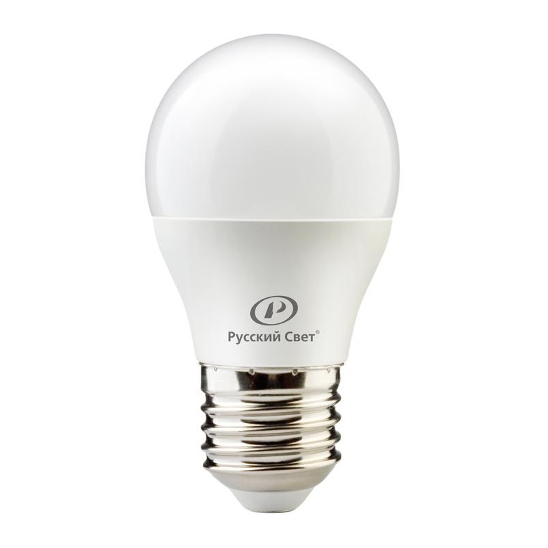 Лампа светодиодная RS G45 E27 6W 220-240V 4000К 6Вт 600лм Ra 90 шар Русский Свет 15010445047 Лампа светодиодная RS G45 E27 6W 220-240V 4000К 6Вт 600лм Ra 90 шар Русский Свет 15010445047
