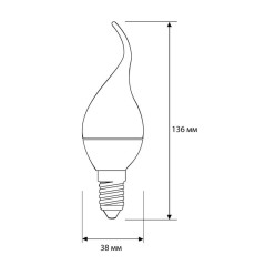 Лампа светодиодная LED10-CW35/845/E14 10Вт 220В Camelion 14404