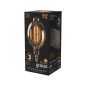 Лампа светодиодная филаментная Black Filament 8Вт BT180 золотая 2400К тепл. бел. E27 780лм GAUSS 151802008