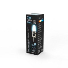 Лампа светодиодная Black 2Вт капсульная 4100К нейтр. бел. G4 200лм DC 12В GAUSS 207707202