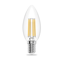 Лампа светодиодная филаментная Filament Elementary 10Вт свеча 2700К Е14 650лм GAUSS 32110