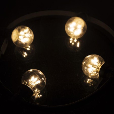 Лампа светодиодная 1Вт шар d45 6LED прозрачная тепл. бел. с патроном для белт-лайта Neon-Night 405-148