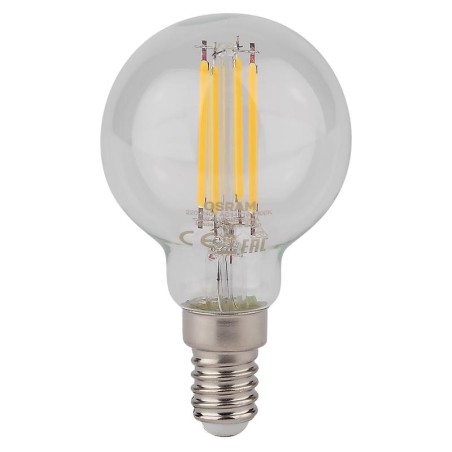 Лампа светодиодная филаментная LS CL P60D 5W/827 FIL E14 230В OSRAM 4058075230415