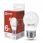 Лампа светодиодная LED-ШАР-VC 6Вт шар 4000К нейтр. бел. E27 570лм 230В IN HOME 4690612020532 Лампа светодиодная LED-ШАР-VC 6Вт шар 4000К нейтр. бел. E27 570лм 230В IN HOME 4690612020532