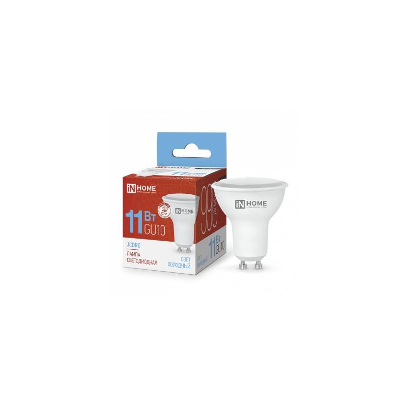 Лампа светодиодная LED-JCDRC-VC 11Вт рефлектор 6500К холод. бел. GU10 990лм 230В IN HOME 4690612024783