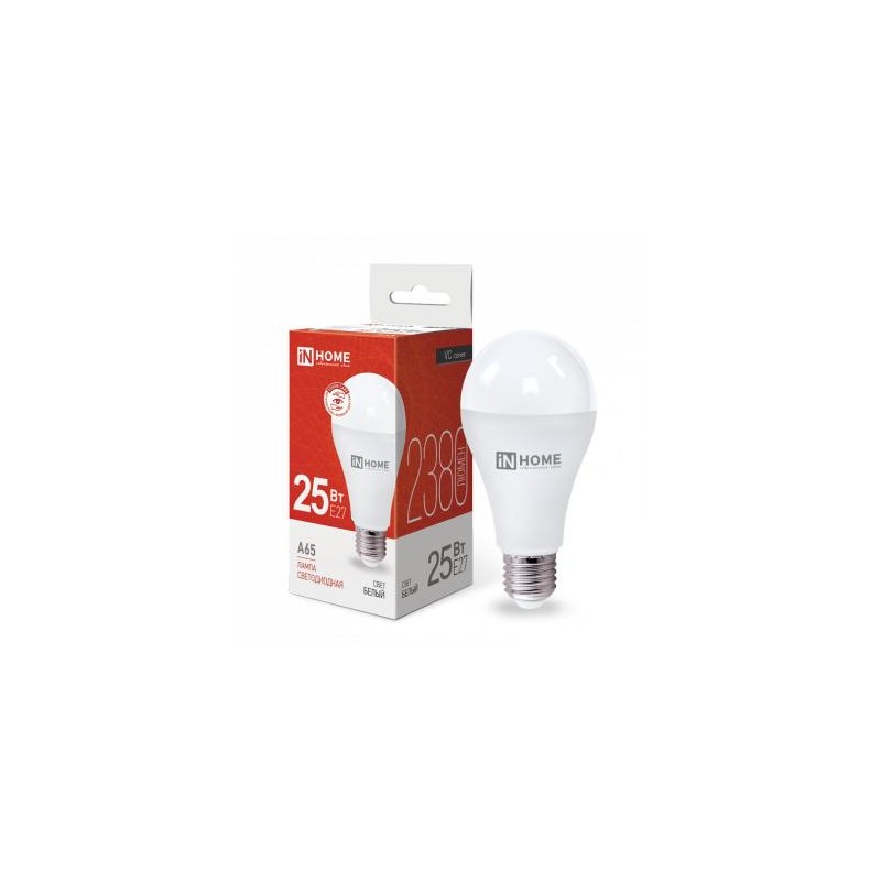 Лампа светодиодная LED-A65-VC 25Вт грушевидная 4000К нейтр. бел. E27 2380лм 230В IN HOME 4690612024080