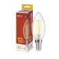 Лампа светодиодная LED-СВЕЧА-deco 12Вт 230В E14 3000К 1350лм прозрачная IN HOME 4690612053660