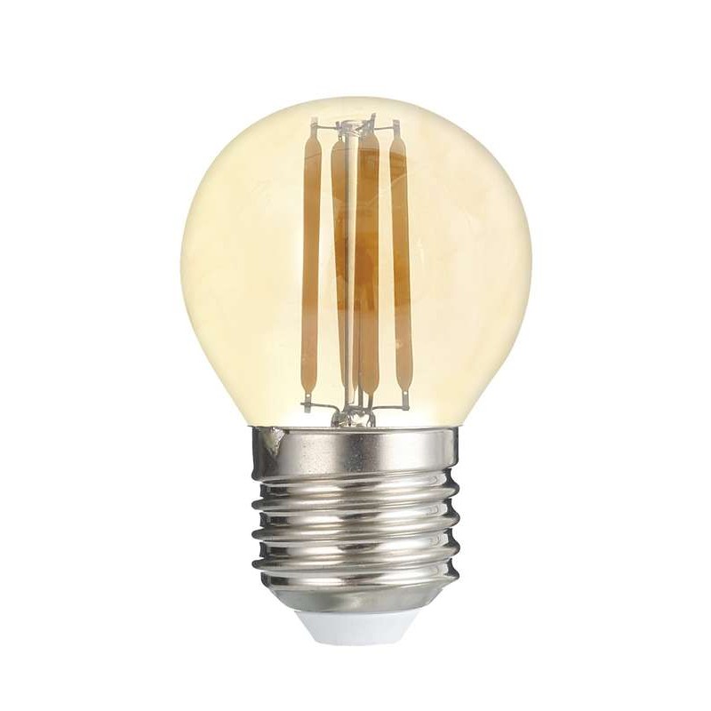Лампа светодиодная филаментная PLED OMNI 6Вт G45 3000К тепл. бел. E27 230В/50Гц Gold JazzWay 5021242