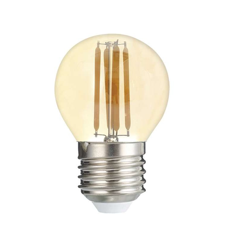 Лампа светодиодная филаментная PLED OMNI 8Вт G45 4000К нейтр. бел. E27 230В/50Гц Gold JazzWay 5021662