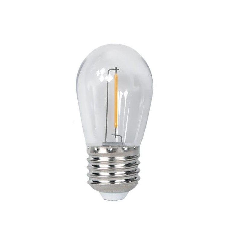 Лампа светодиодная филаментная PLED-ECO-S14 1Вт 2700К тепл. бел. CLEAR E27 для Белт-лайт Pro JazzWay 5040625