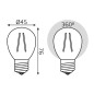 Лампа светодиодная филаментная Filament Elementary 8Вт шар 2700К Е27 510лм GAUSS 52218