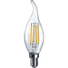 Лампа светодиодная 61 357 NLL-F-FC35-6-230-4K-E14 6Вт свеча на ветру 4000К нейтр. бел. E14 660лм 220-240В Navigator 61357