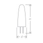 Лампа светодиодная 71 265 NLL-S-G4-2.5-12-3K 2.5Вт капсульная 3000К тепл. бел. G4 170лм 12В Navigator 71265