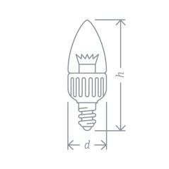 Лампа светодиодная 71 853 NLL-C37-7-230-4K-E14-CL 7Вт свеча 4000К нейтр. бел. E14 525лм 176-264В Navigator 71853
