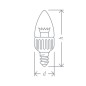 Лампа светодиодная 71 853 NLL-C37-7-230-4K-E14-CL 7Вт свеча 4000К нейтр. бел. E14 525лм 176-264В Navigator 71853