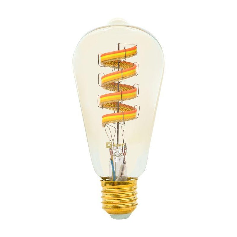 Лампа филаментная RGB E27 ST64 Умная EKF slwf-e27-st64-fil-rgbw