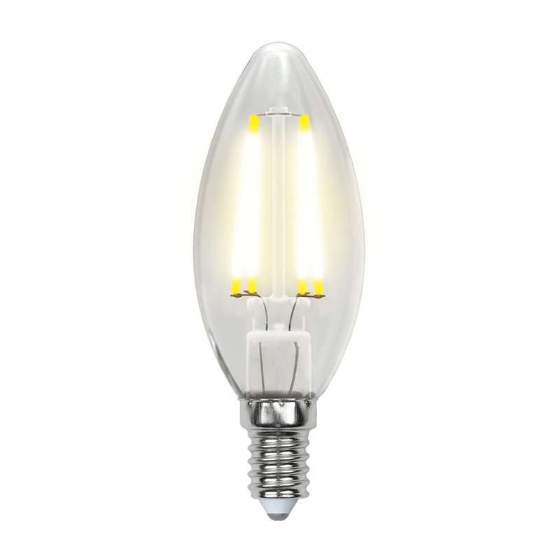 Лампа светодиодная LED-C35-5W/WW/E14/CL/MB GLM10TR форма "свеча" прозр. Multibright свет теплый бел. 3000К 100-50-10 упак. карто