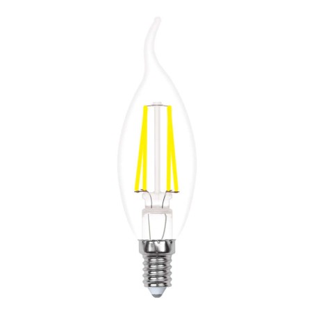 Лампа светодиодная LED-CW35-5W/WW/E14/CL/MB GLM10TR форма "свеча на ветру" прозр. Multibright свет теплый бел. 3000К 100-50-10 у