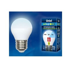 Лампа светодиодная LED-G45-6W/NW/E27 /FR/MB PLM11WH Multibright 6Вт шар матовая 4000К нейтр. бел. E27 100-50-10 (упак. картон) U