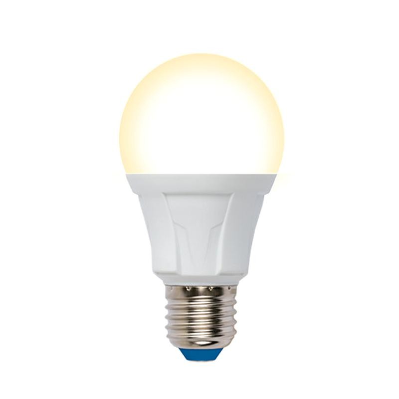 Лампа светодиодная LED-A60 12W/3000K/E27/FR/DIM PLP01WH Яркая 12Вт матовая 3000К тепл. бел. E27 диммир. (упак. картон) Uniel UL-