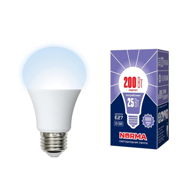 Лампа светодиодная LED-A70-25W/6500K/E27/FR/NR Norma 25Вт матовая 6500К холод. бел. E27 (упак. картон) Volpe UL-00004471 Лампа светодиодная LED-A70-25W/6500K/E27/FR/NR Norma 25Вт матовая 6500К холод. бел. E27 (упак. картон) Volpe UL-00004471