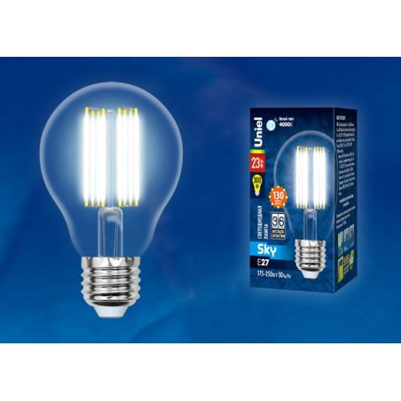Лампа светодиодная LED-A70-23W/4000K/E27 /CL PLS02WH Sky 23Вт прозрачная 4000К нейтр. бел. (упак. картон) Uniel UL-00005898