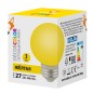 Лампа декоративная светодиод. LED-G60-3W/YELLOW/E27/FR/С Шармат упак. картон желт. Volpe UL-00006961