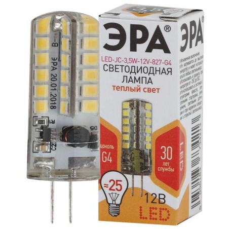 Лампа светодиодная LED-JC-3.5W-12V-827-G4 280лм ЭРА Б0033195