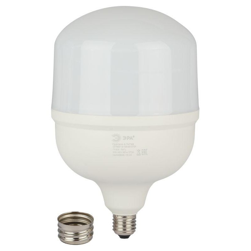 Лампа светодиодная высокомощная STD LED POWER T160-100W-6500-E27/E40 100Вт T160 колокол 6500К нейтр. бел. E27/E40 (переходник в 