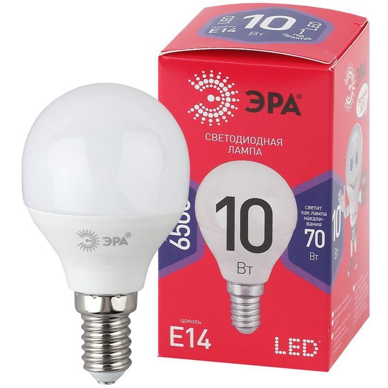 Лампа светодиодная RED LINE LED P45-10W-865-E14 R 10Вт P45 шар 6500К холод. бел. E14 Эра Б0045354 Лампа светодиодная RED LINE LED P45-10W-865-E14 R 10Вт P45 шар 6500К холод. бел. E14 Эра Б0045354