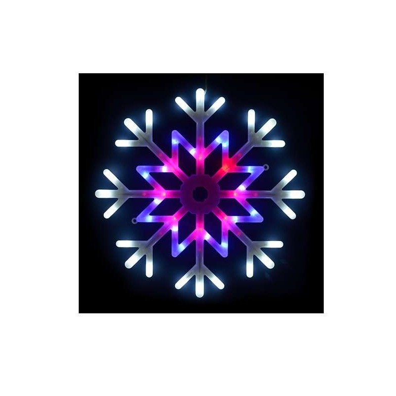 Гирлянда светодиодная "Снежинка" ULD-H4040-048/DTA MULTI IP20 SNOWFLAKE 48led 40х40см красный. синий. белый свет UNIEL UL-000014 Гирлянда светодиодная "Снежинка" ULD-H4040-048/DTA MULTI IP20 SNOWFLAKE 48led 40х40см красный. синий. белый свет UNIEL UL-000014