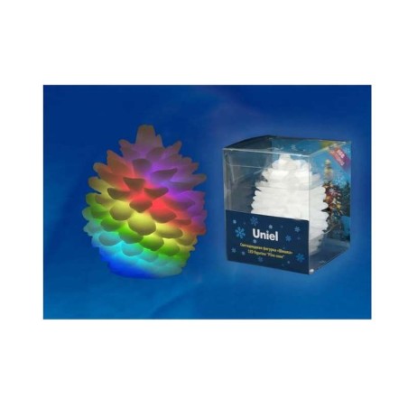 Гирлянда светодиодная «Шишка» ULD-F004 RGB PINE CONE на батарейке 6.5х8см Uniel UL-00001443