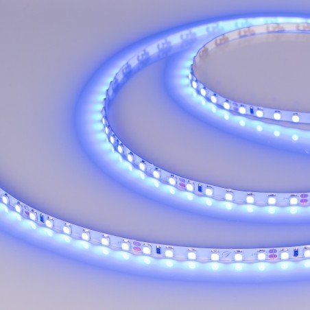 Лента светодиодная RT-A120-5mm 24В Blue 9.6Вт/м IP20 (уп.5м) Arlight 0156602