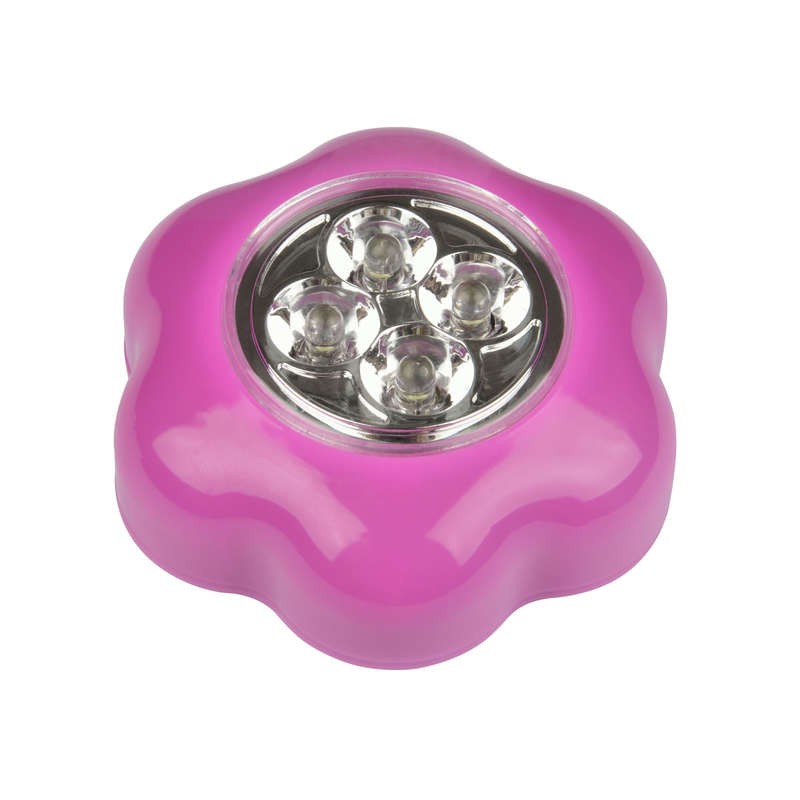 Светильник-ночник DTL-359 ок-A/Pink/4LED/3ААА пушлайт питание от 3-х батареек ААА (в комплект не входят) роз. Uniel UL-00001990