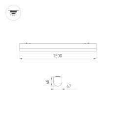 Светильник светодиодный ALT-LARGO-1500-40W Warm3000 WH 120deg 230В IP65 пластик Arlight 047718