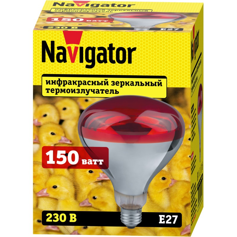 Термоизлучатель 93 971 NI-R125-150-230-Е27-ИКЗК Navigator 93971 Термоизлучатель 93 971 NI-R125-150-230-Е27-ИКЗК Navigator 93971