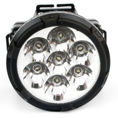 Фонарь аккумуляторный налобный LED5362 7LED 2 режима 220В пластик. черн. (бокс) Ultraflash 11256