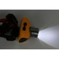 Фонарь аккумуляторный налобный E157 CREE 3Вт фокус 2 режима 220В пластик. желт. (бокс) Ultraflash 12351