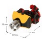 Фонарь аккумуляторный налобный E157 CREE 3Вт фокус 2 режима 220В пластик. желт. (бокс) Ultraflash 12351