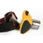 Фонарь аккумуляторный налобный E157 CREE 3Вт фокус 2 режима 220В пластик. желт. (бокс) Ultraflash 12351