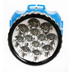 Фонарь аккумуляторный налобный LED5361 12LED 2 режима 220В пластик. голуб. (бокс) Ultraflash 12420